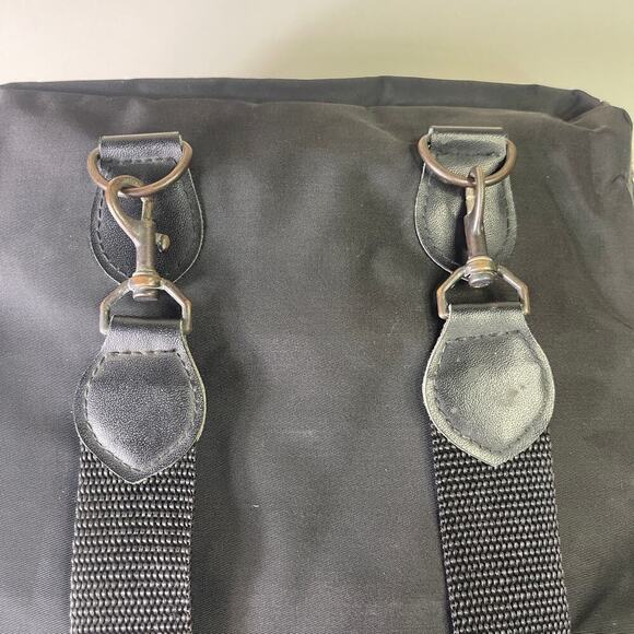 Vintage 90s GAP Black Nylon Zip Closure Square Backpack 9" x 9" - Picture 7 of 15